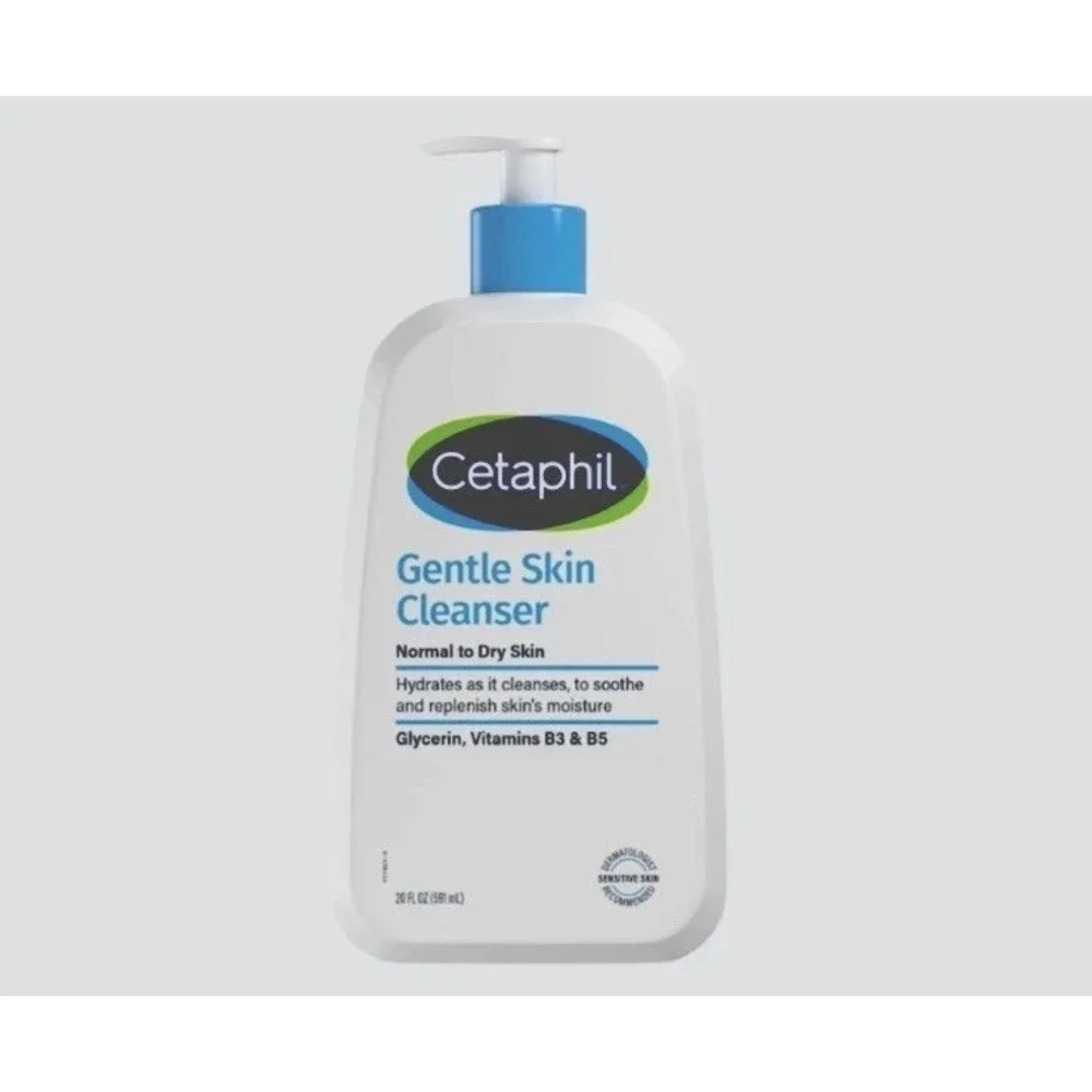 Cetaphil Gentle Skin Cleanser, Dry to Normal Sensitive Skin, 20 fl oz, 2-count